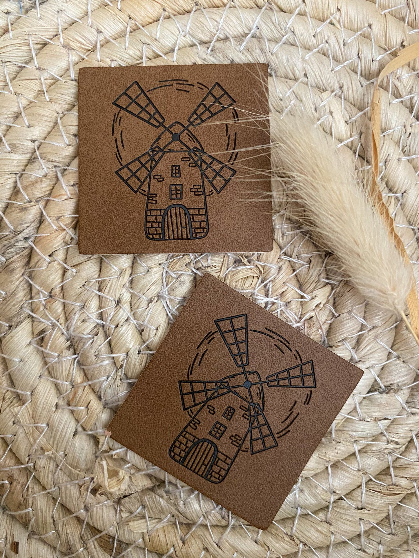 Mühle - Kunstleder Label