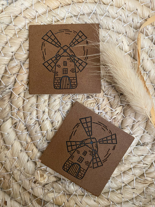 Mühle - Kunstleder Label