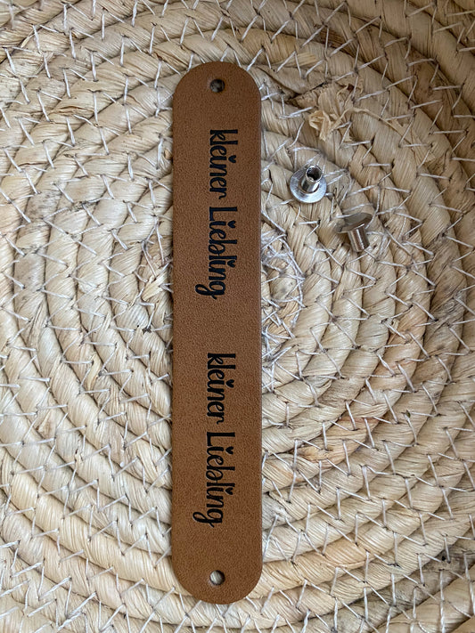 Kleiner Liebling - Knick Kunstleder Label