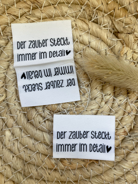 Der Zauber steckt immer im Detail - Web Label