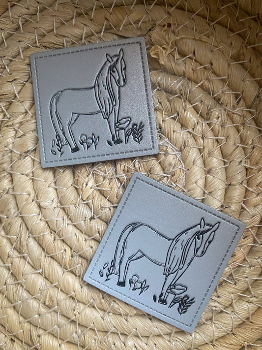 Haflinger Pferd - Reflektor Label
