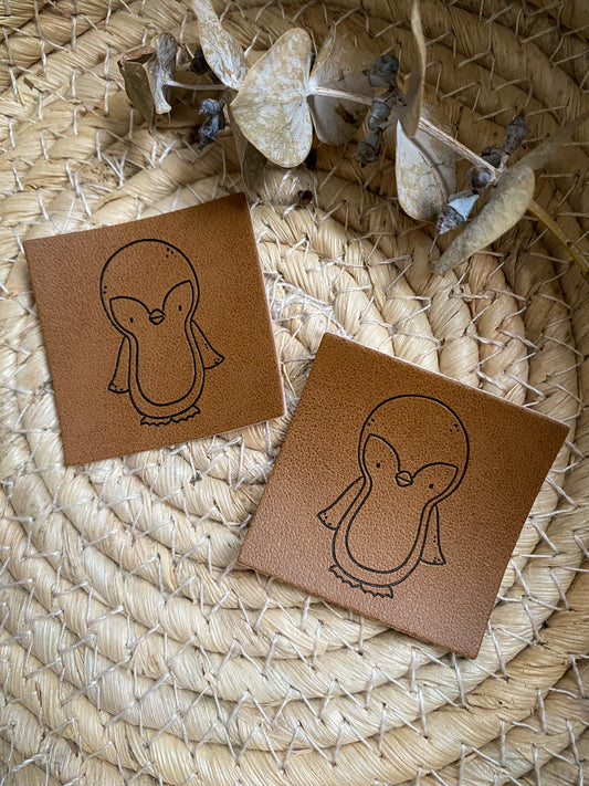 Pinguin Frosty - Kunstleder Label