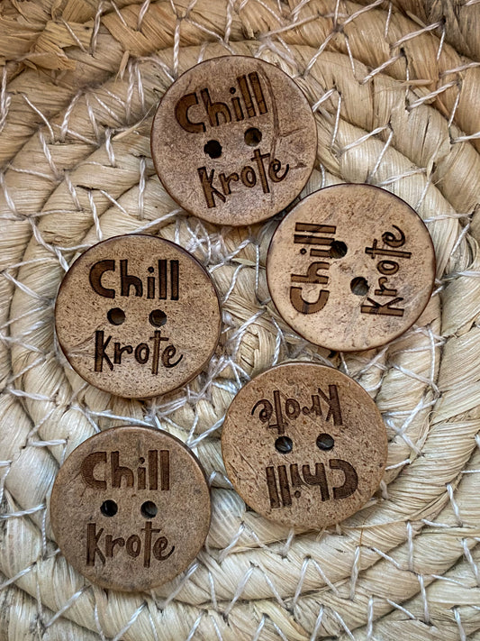 Knopf Chill Kröte