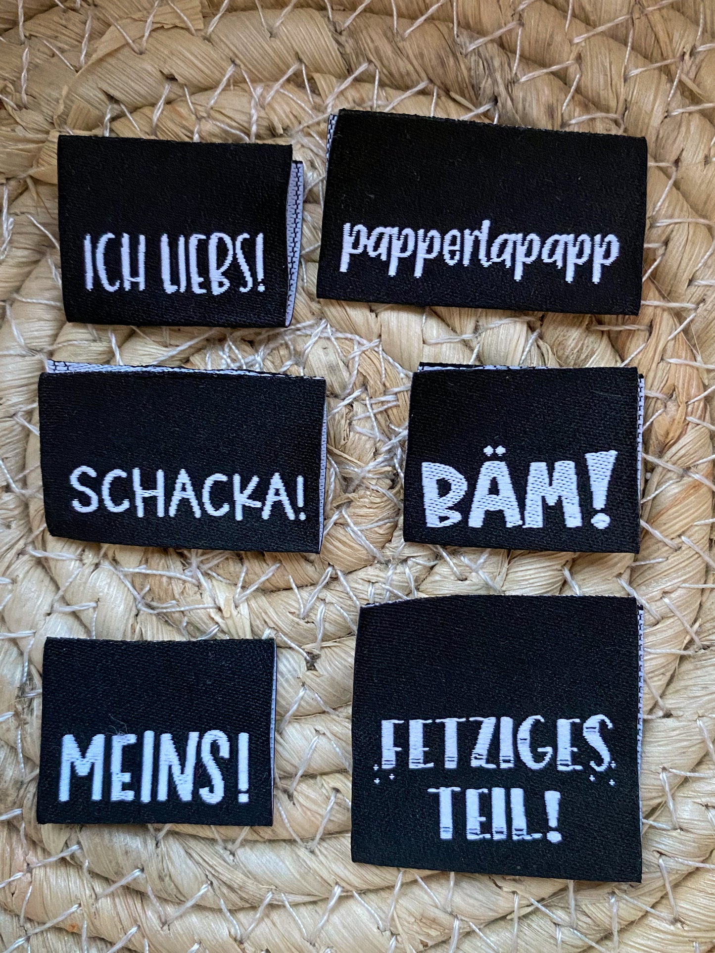 Web Label Set "Black Edition" Meins! Ich liebs! uvm.