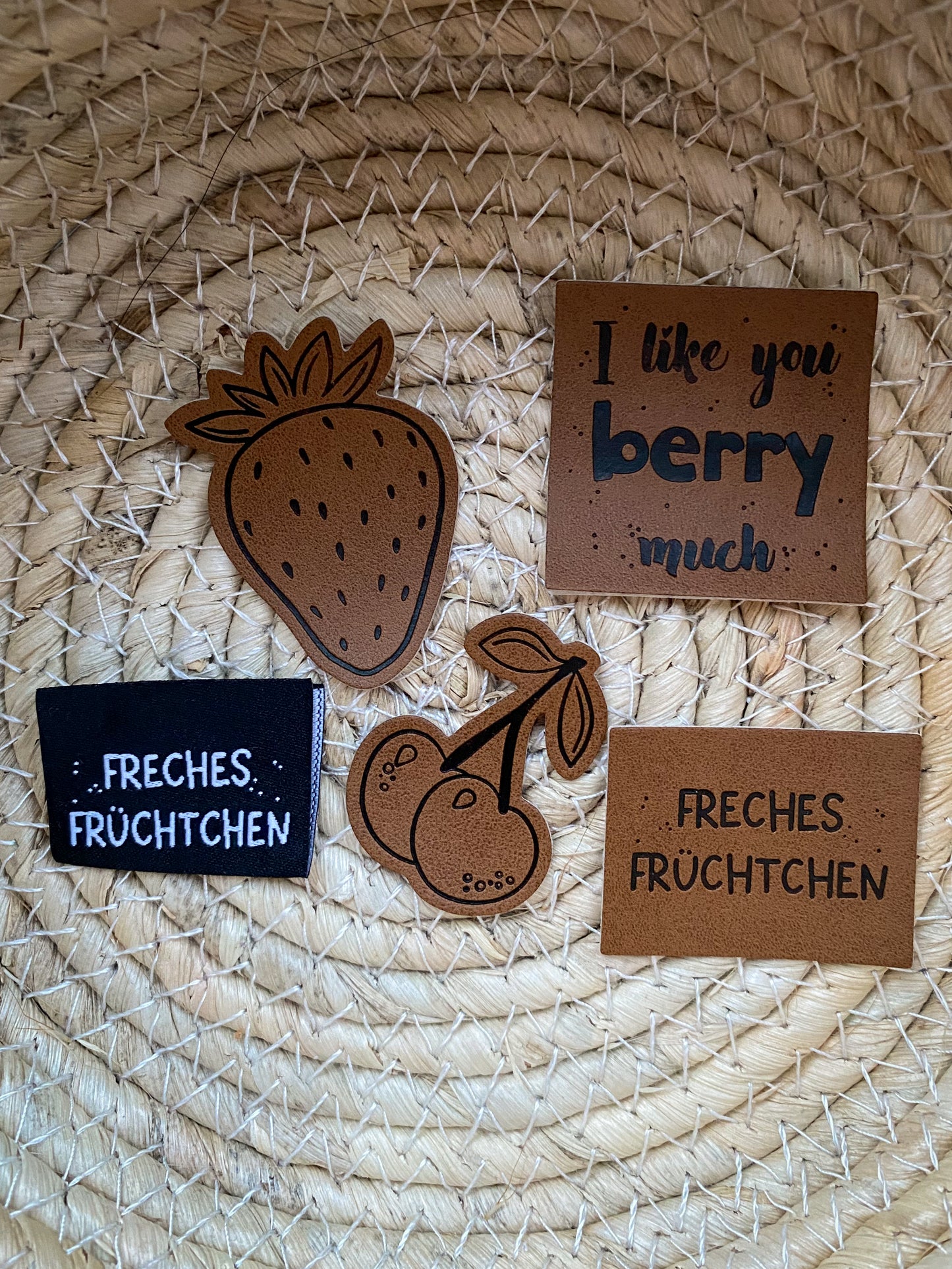 Label Set "I like you berry much, Freches Früchtchen..."