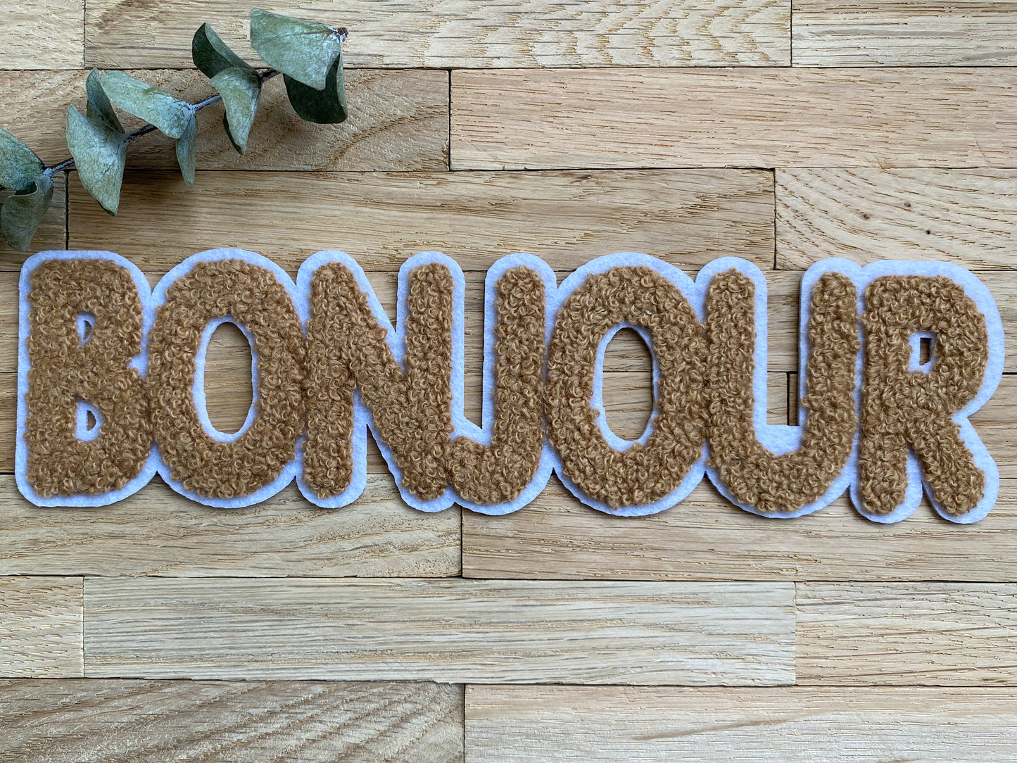 BONJOUR - Chenille Patch