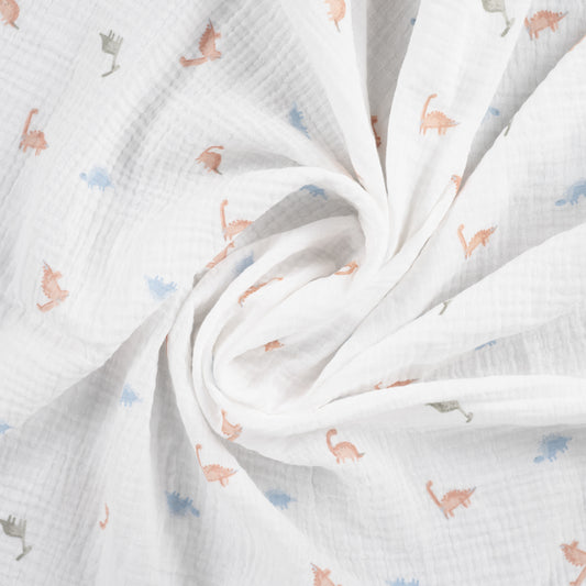 Musselin kleine bunte Dinos