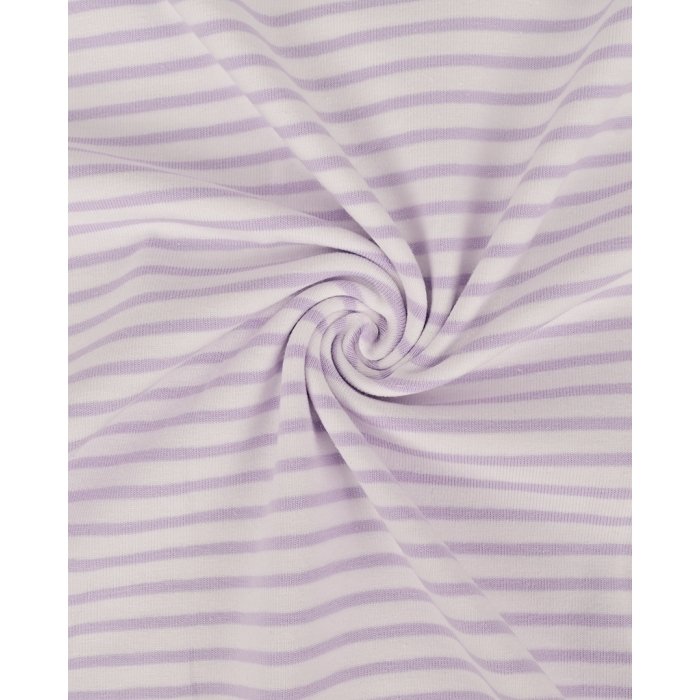 Jersey soft lila gestreift