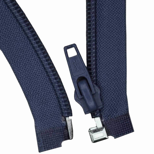 Reißverschluss navy - teilbar