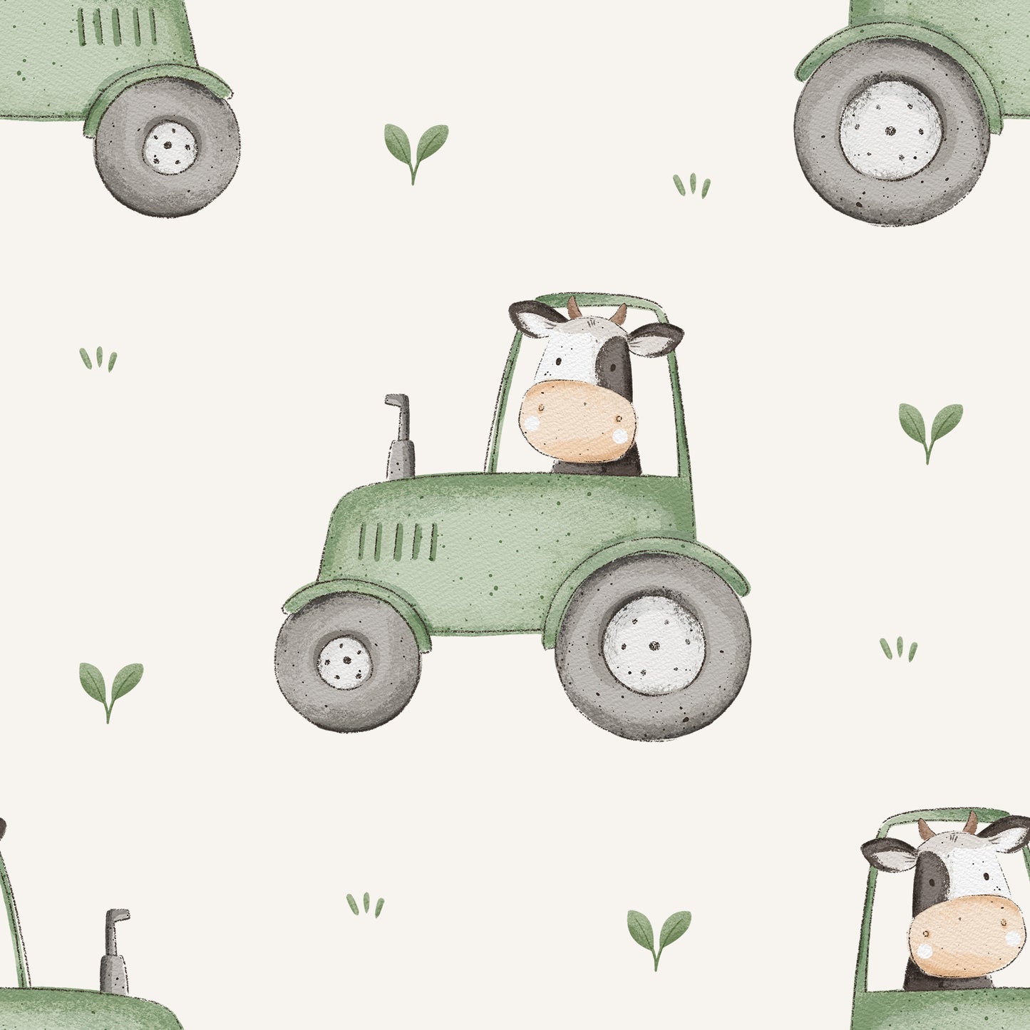 Kuh im Traktor - Jersey