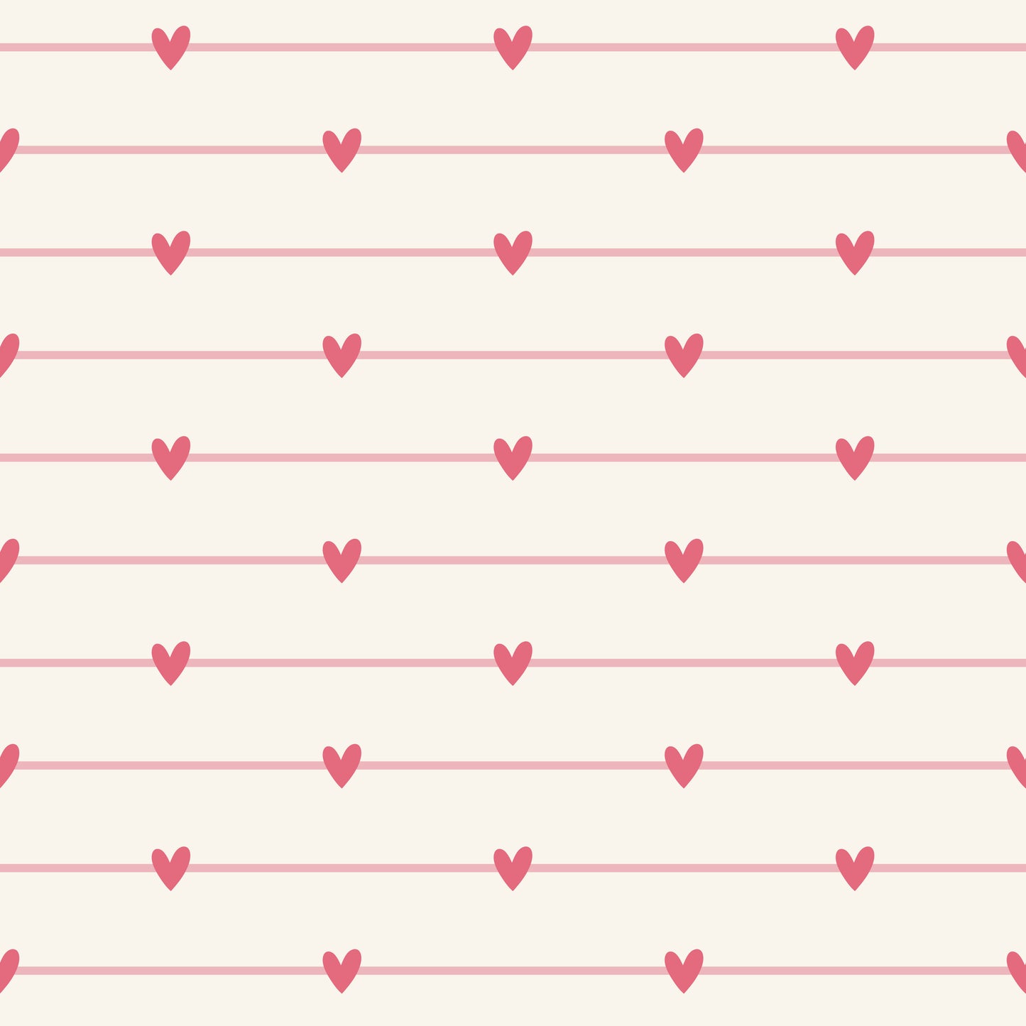 Hearts & Stripes pink - Rib Jersey