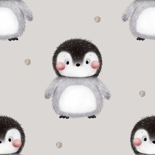 Pinguin Dots beige - French Terry