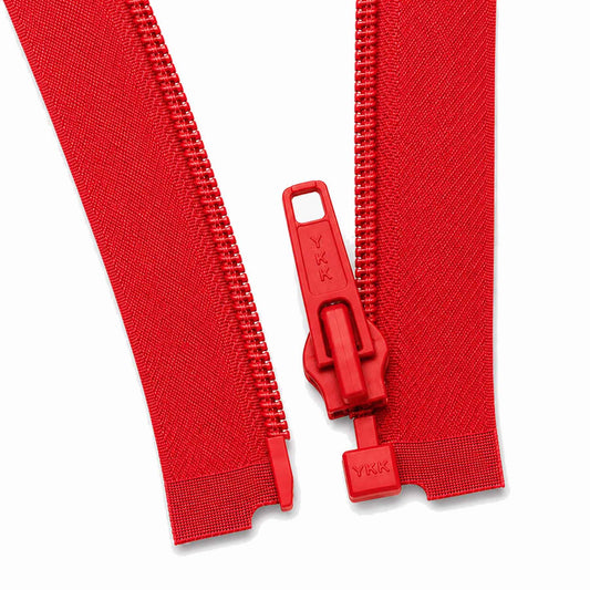 Reißverschluss rot - teilbar