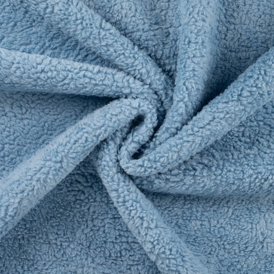 Teddy Baumwollstoff Dusty Blue