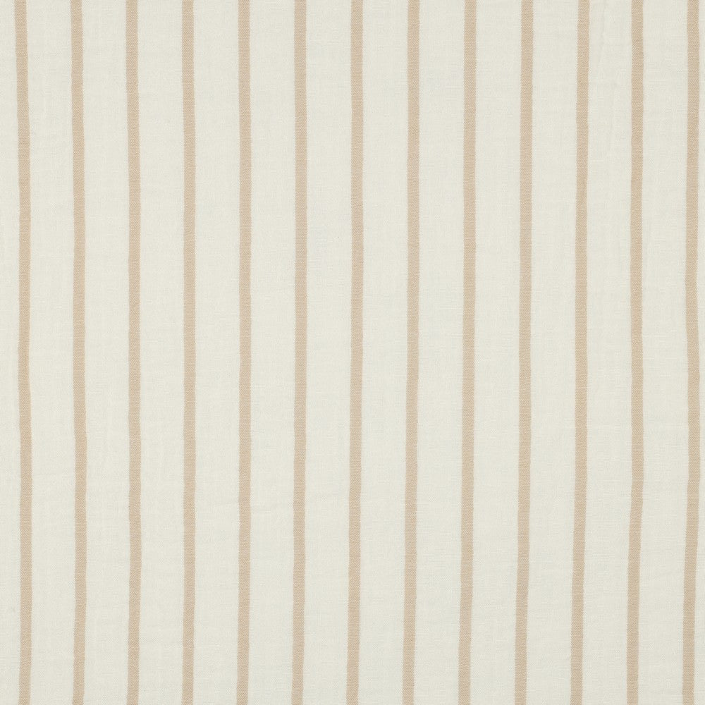 Musselin Streifen hellbeige/creme