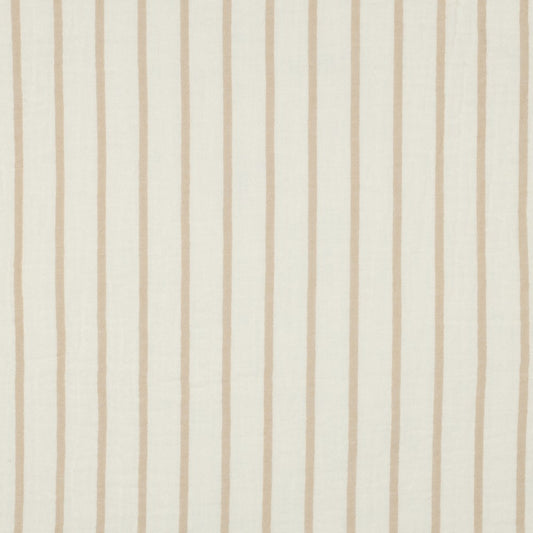 Musselin Streifen hellbeige/creme