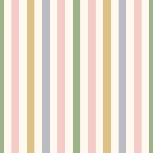 Stripes rosa/grau/green/cream - French Terry (Smiley Kombi)