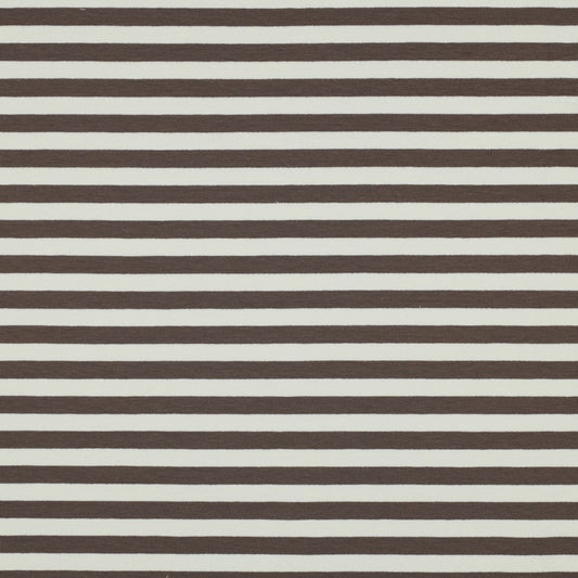 French Terry gestreift taupe