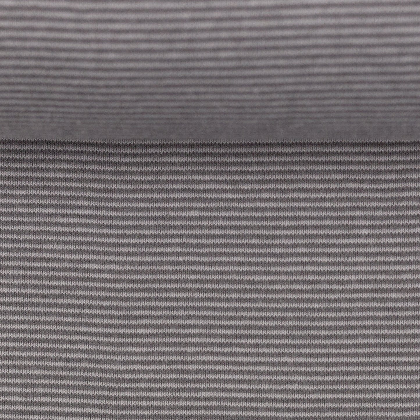 Bündchen grau/weiß gestreift (2mm)