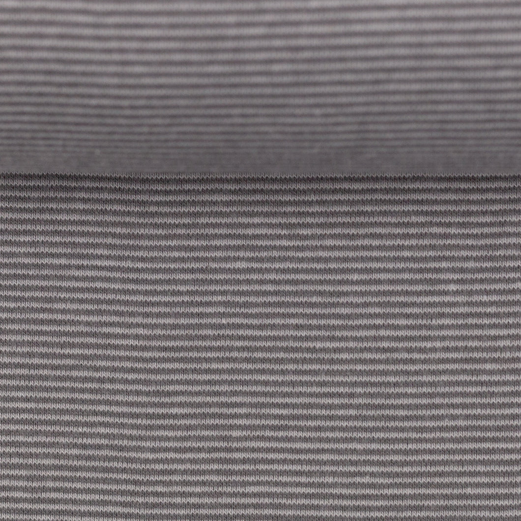Bündchen grau/dunkelgrau gestreift (1mm)