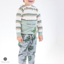 Load image into Gallery viewer, Block Stripes cream/green/orange
