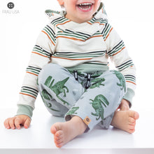 Load image into Gallery viewer, Block Stripes cream/green/orange
