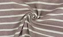 Lade das Bild in den Galerie-Viewer, Rib Jersey breit gestreift braun
