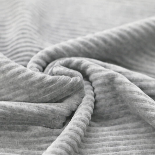 Cord Jersey hellgrau melange