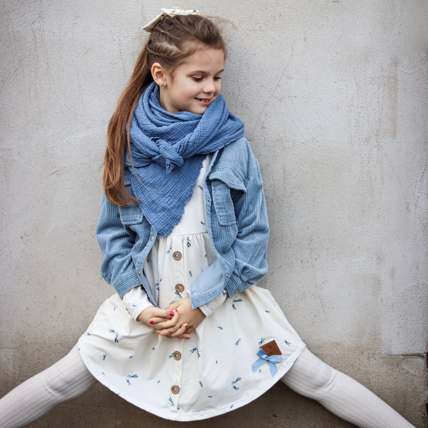 Knopf Libelle & Dots