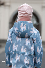 Lade das Bild in den Galerie-Viewer, Happy Unicorn blue Softshell
