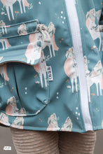 Lade das Bild in den Galerie-Viewer, Happy Unicorn blue Softshell
