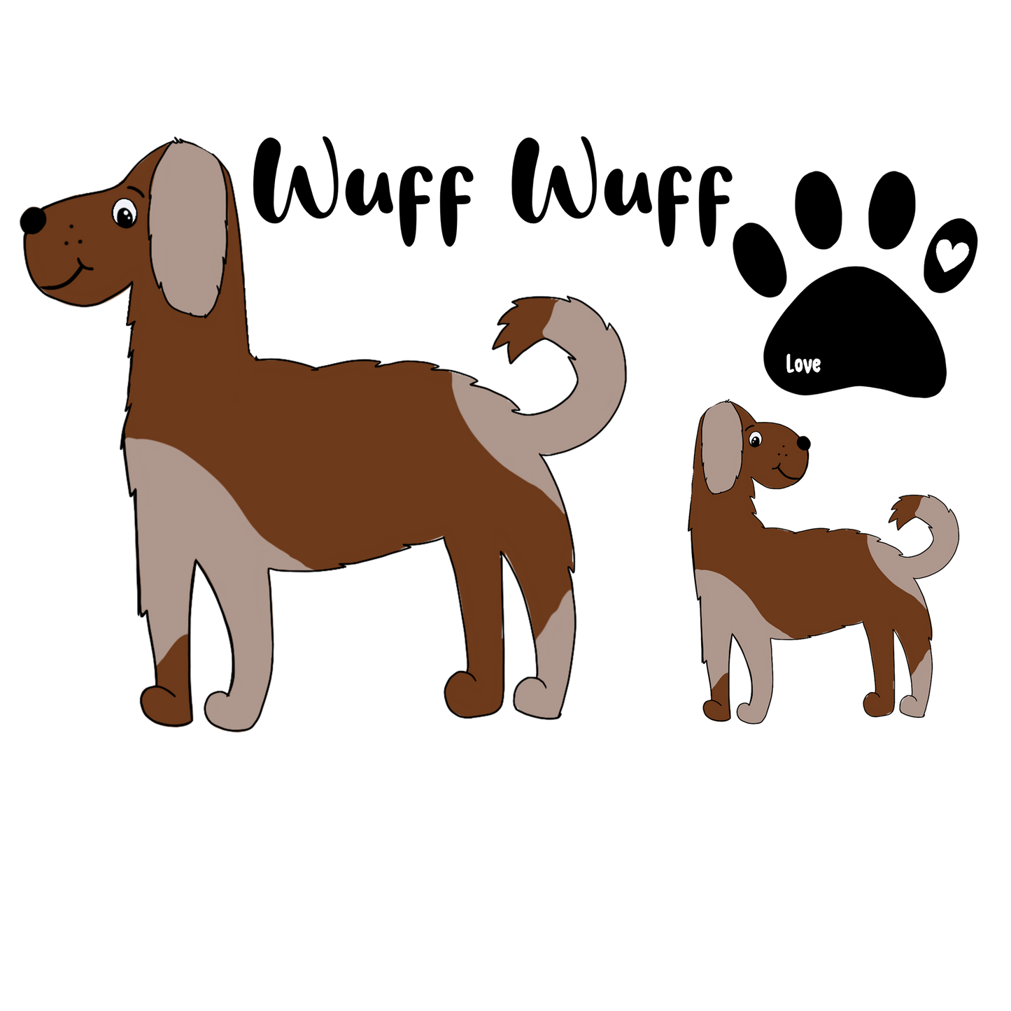 Hunde Bügelbild