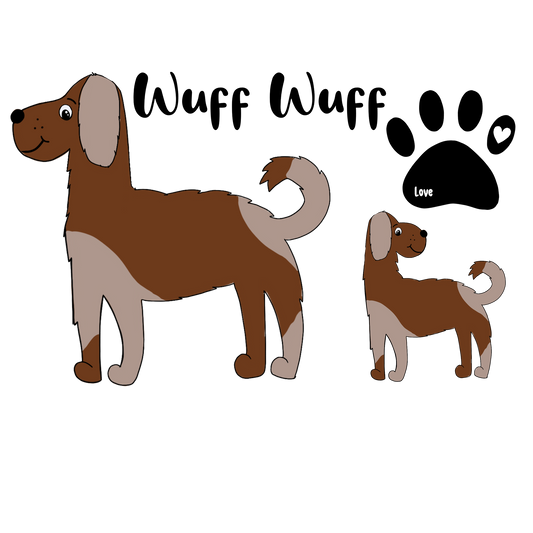 Hunde Bügelbild