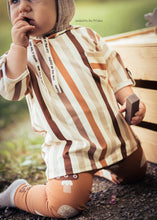 Load image into Gallery viewer, Stripes mix cream/brown Jersey
