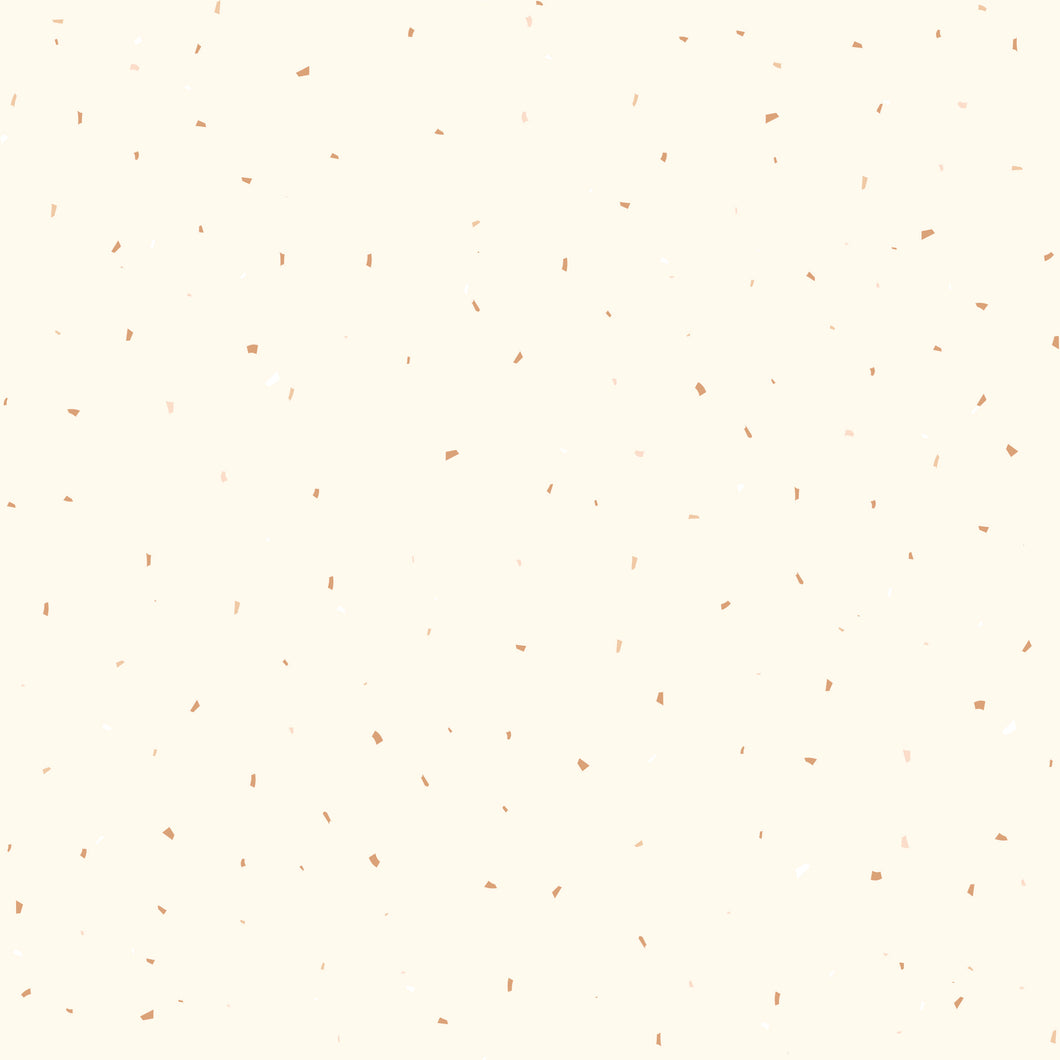 Rib Jersey cream mit Konfetti in beige