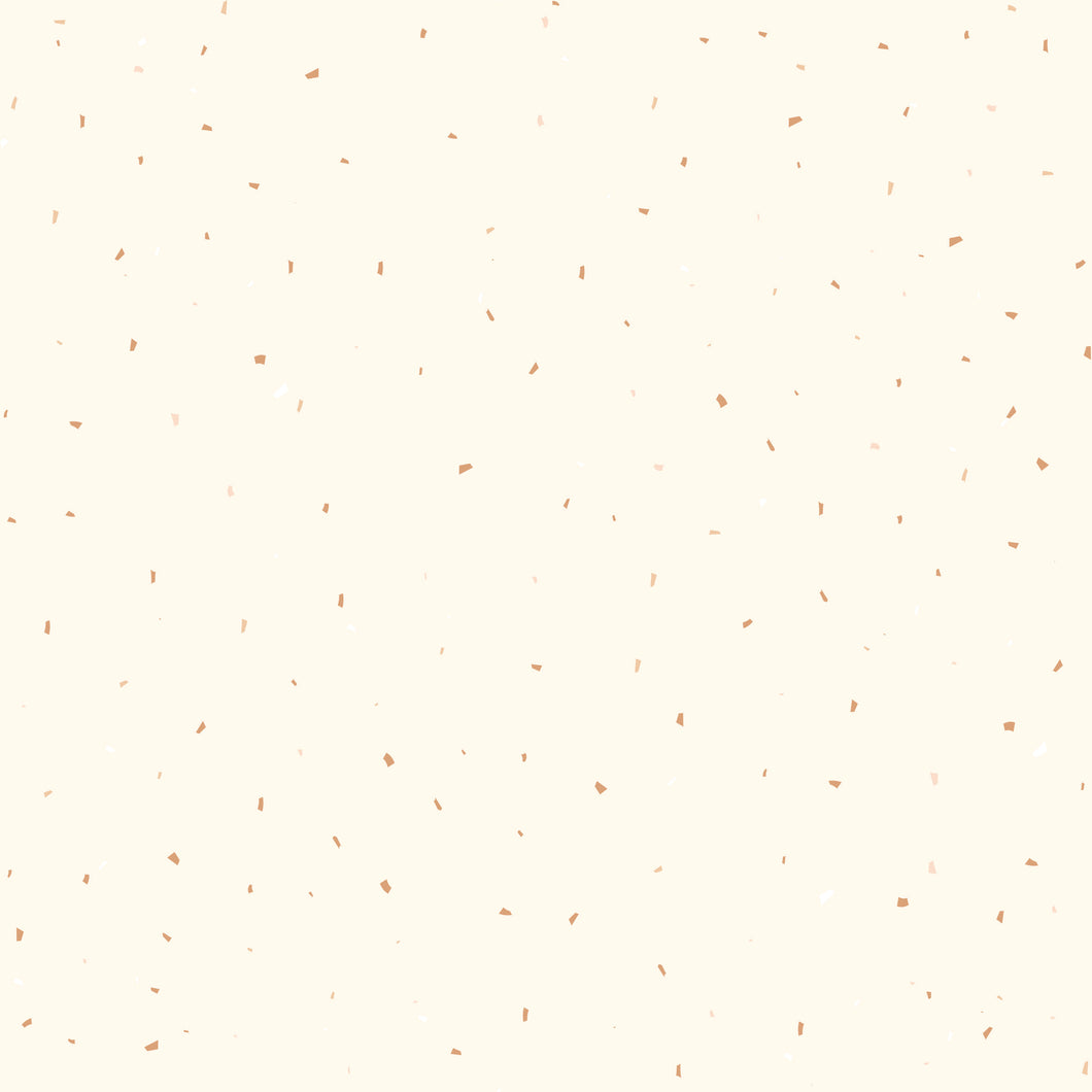 Rib Jersey cream mit Konfetti in beige