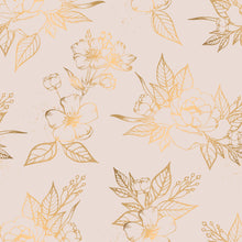 Load image into Gallery viewer, Golden Flowers beige

