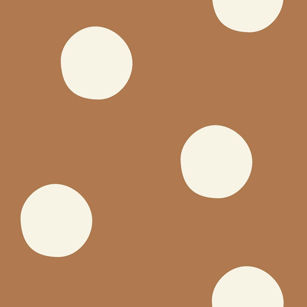 Big Dots toffee French Terry