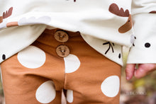 Load image into Gallery viewer, Big Dots toffee French Terry
