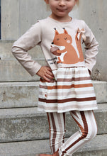 Load image into Gallery viewer, Stripes mix cream/brown Jersey
