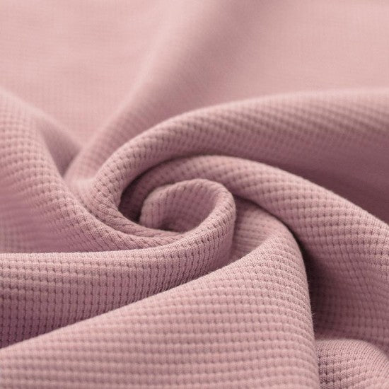 Waffelstrick Jersey nude rosa