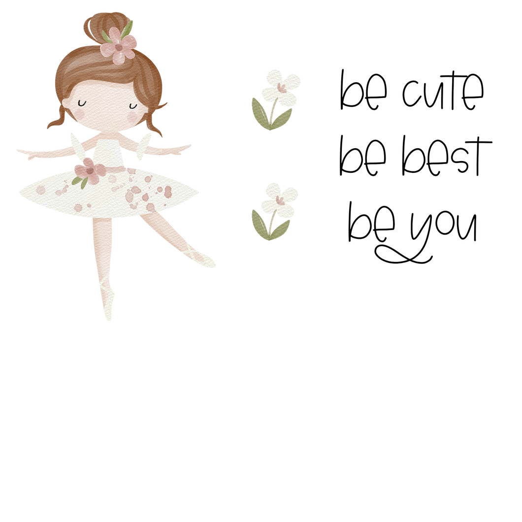 Little Ballerina Bügelbild groß