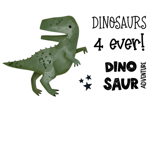 T-Rex 4ever Bügelbild groß