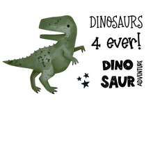Lade das Bild in den Galerie-Viewer, T-Rex 4ever Bügelbild groß
