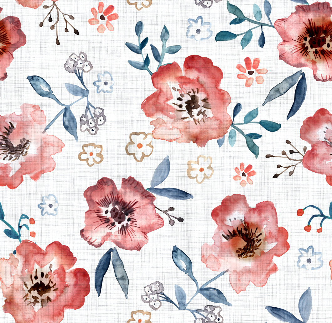 Vintage Flowers white