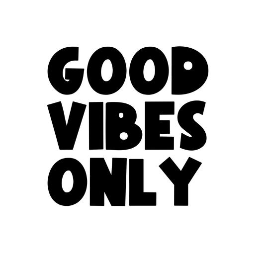 Good Vibes Only Bügelbild