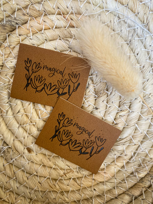 Magical Flowers Label