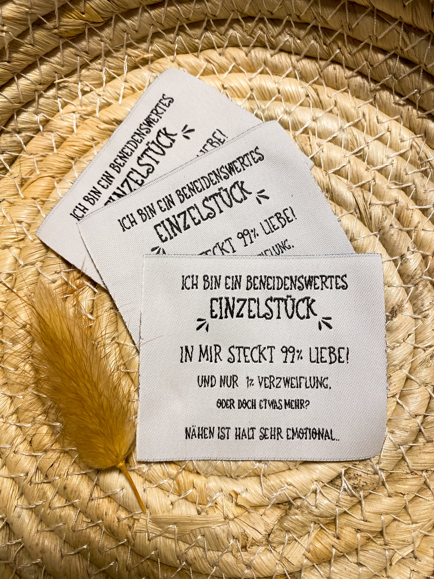 Ich bin ein beneidenswertes Einzelstück ... Web Label