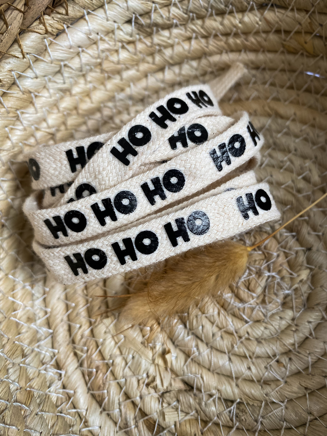 Kordel Ho Ho Ho natur