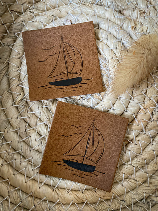Segelboot Label